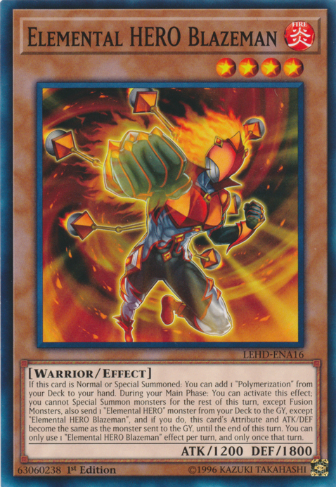 Elemental Hero Blazeman [LEHD-ENA16] Common | Odin's Place