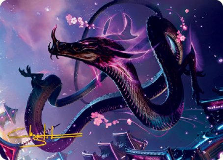 Junji, the Midnight Sky 1 Art Card (Gold-Stamped Signature) [Kamigawa: Neon Dynasty Art Series] | Odin's Place