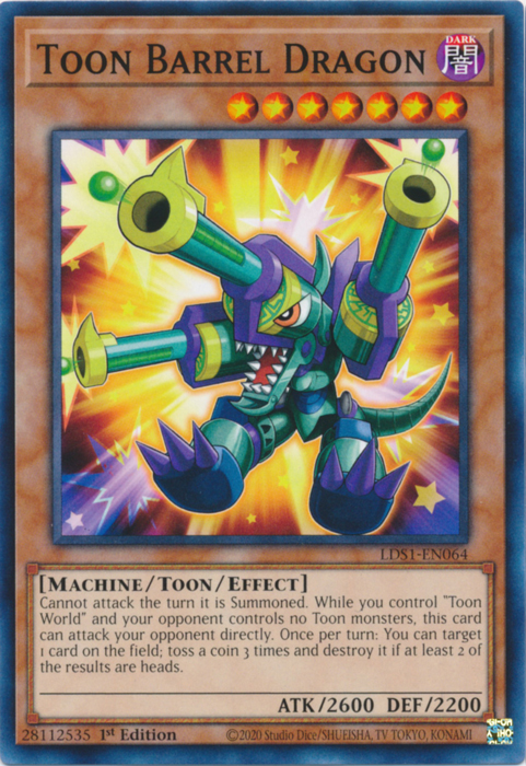 Toon Barrel Dragon [LDS1-EN064] Common | Odin's Place