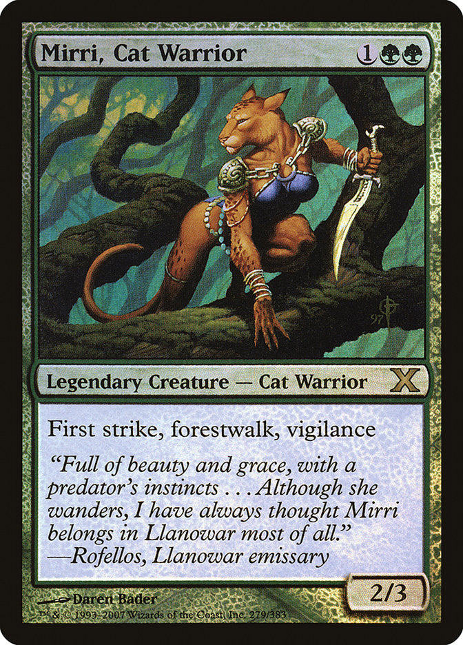 Mirri, Cat Warrior (Premium Foil) [Tenth Edition] | Odin's Place
