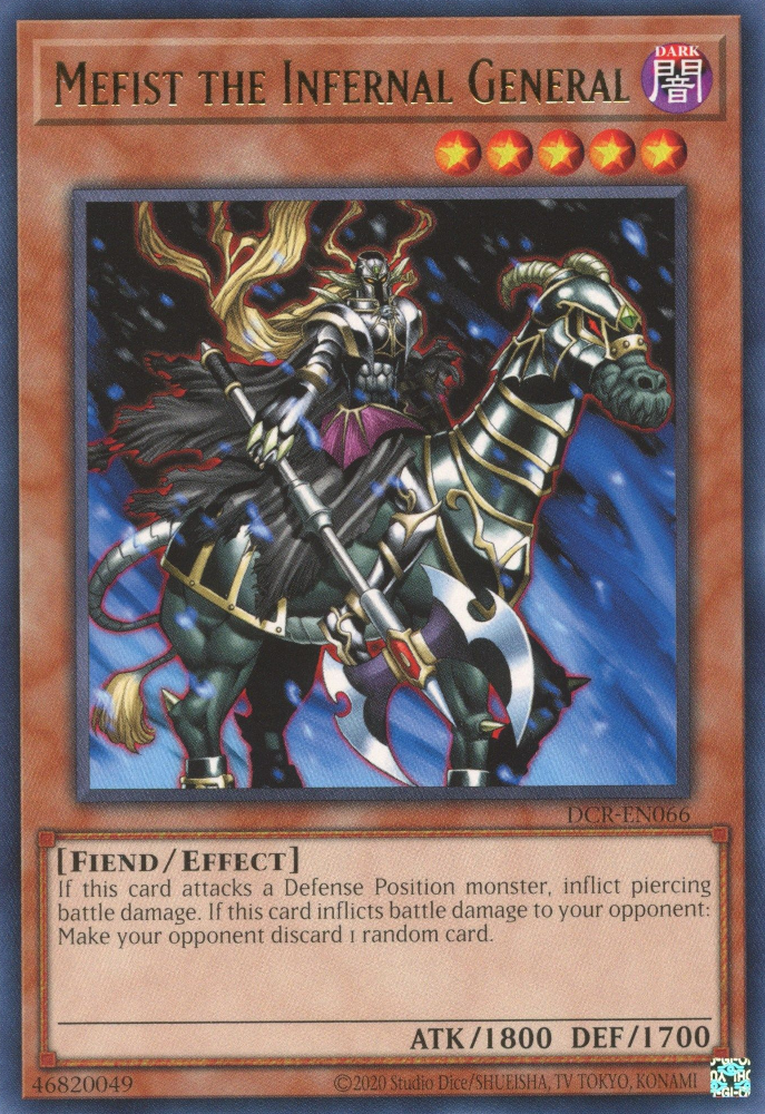 Mefist the Infernal General [DCR-EN066] Rare | Odin's Place