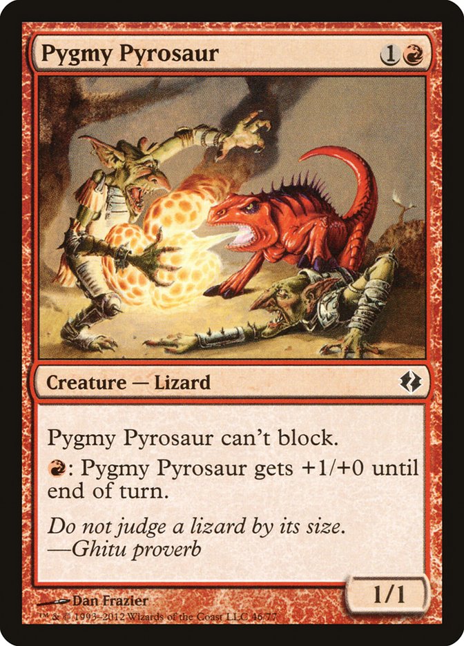 Pygmy Pyrosaur (46) [Duel Decks: Venser vs. Koth] | Odin's Place
