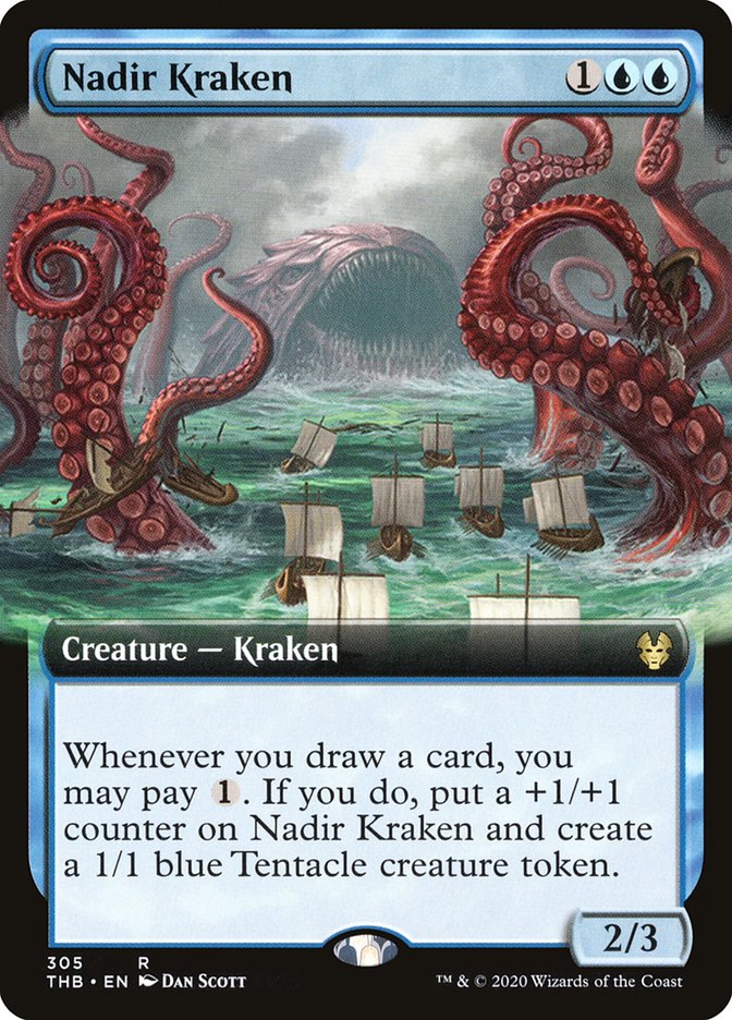 Nadir Kraken (Extended Art) [Theros Beyond Death] | Odin's Place