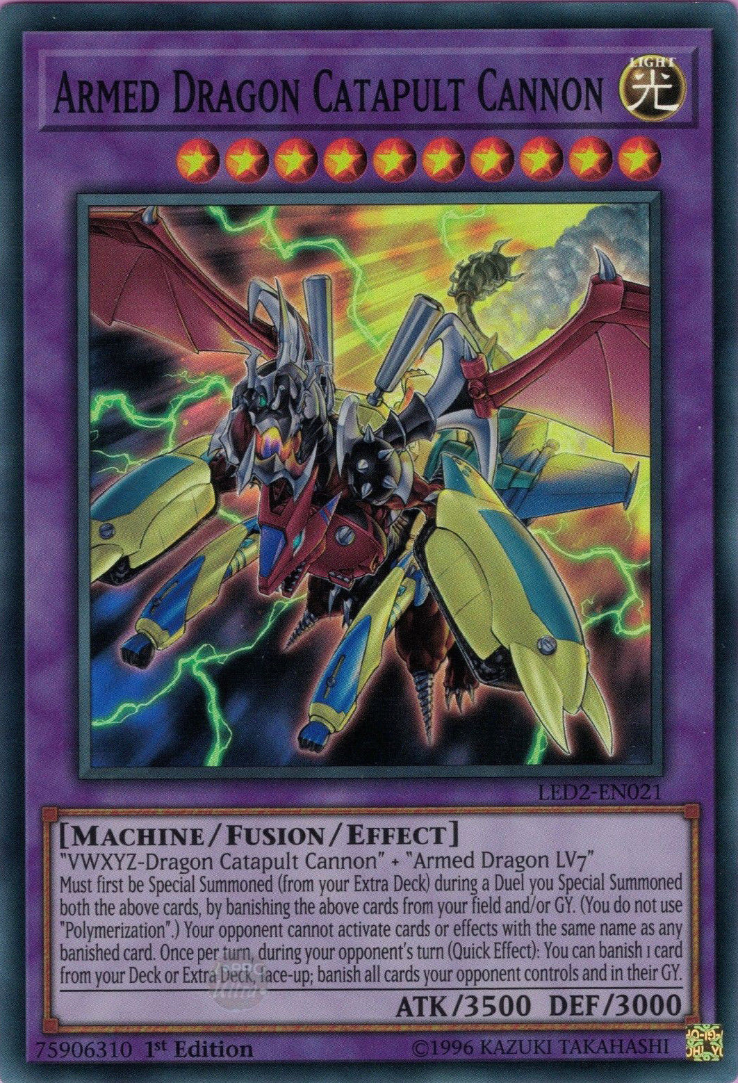 Armed Dragon Catapult Cannon [LED2-EN021] Super Rare | Odin's Place