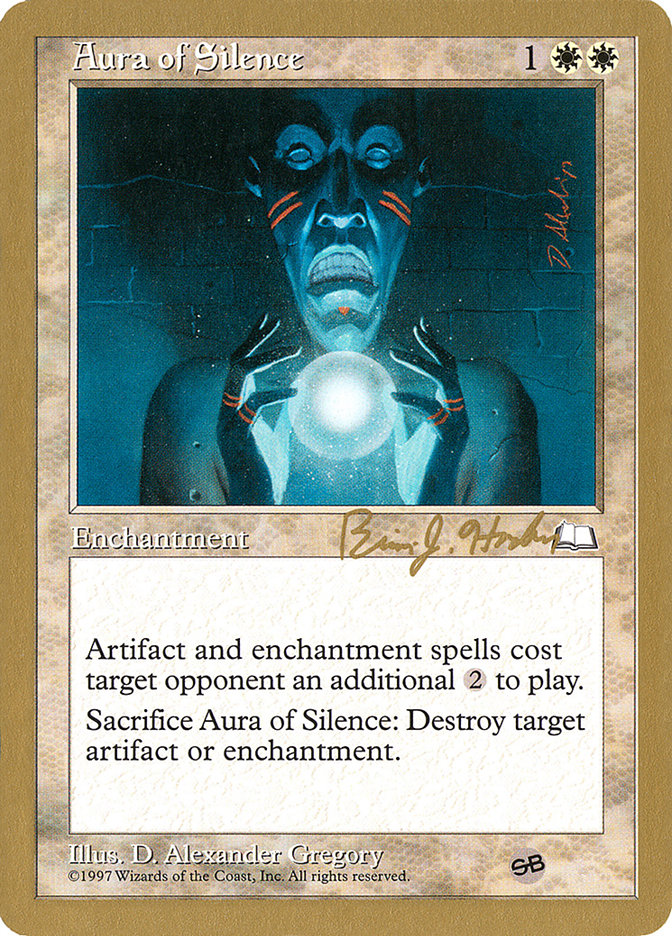 Aura of Silence (Brian Hacker) (SB) [World Championship Decks 1998] | Odin's Place