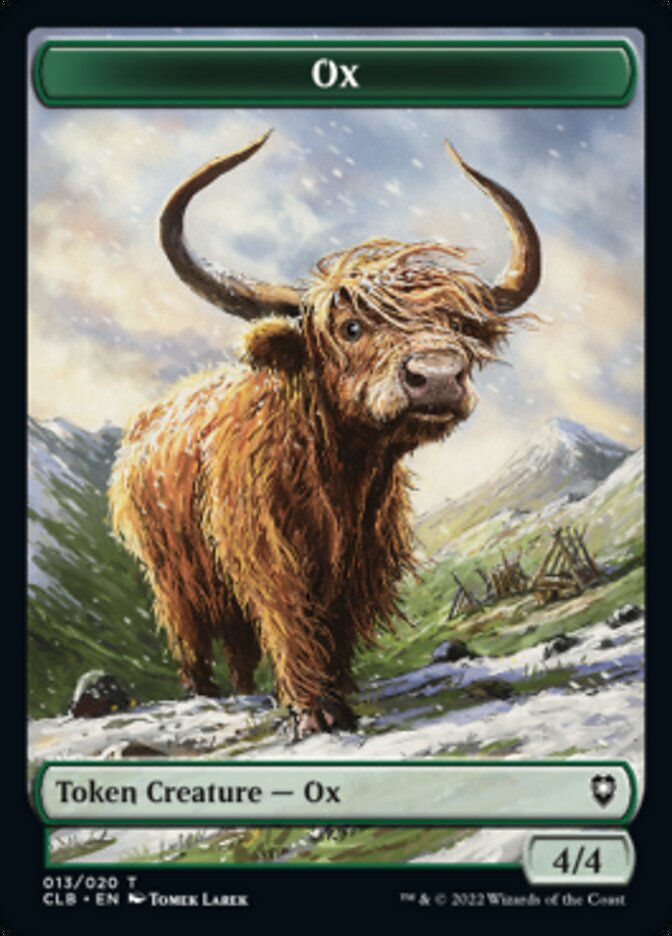 Ox Token [Commander Legends: Battle for Baldur's Gate Tokens] | Odin's Place