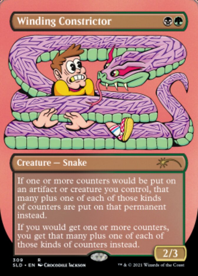 Winding Constrictor (Borderless) [Secret Lair Drop Series] | Odin's Place
