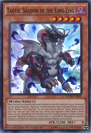 Taotie, Shadow of the Yang Zing (SE) [NECH-ENS05] Super Rare | Odin's Place