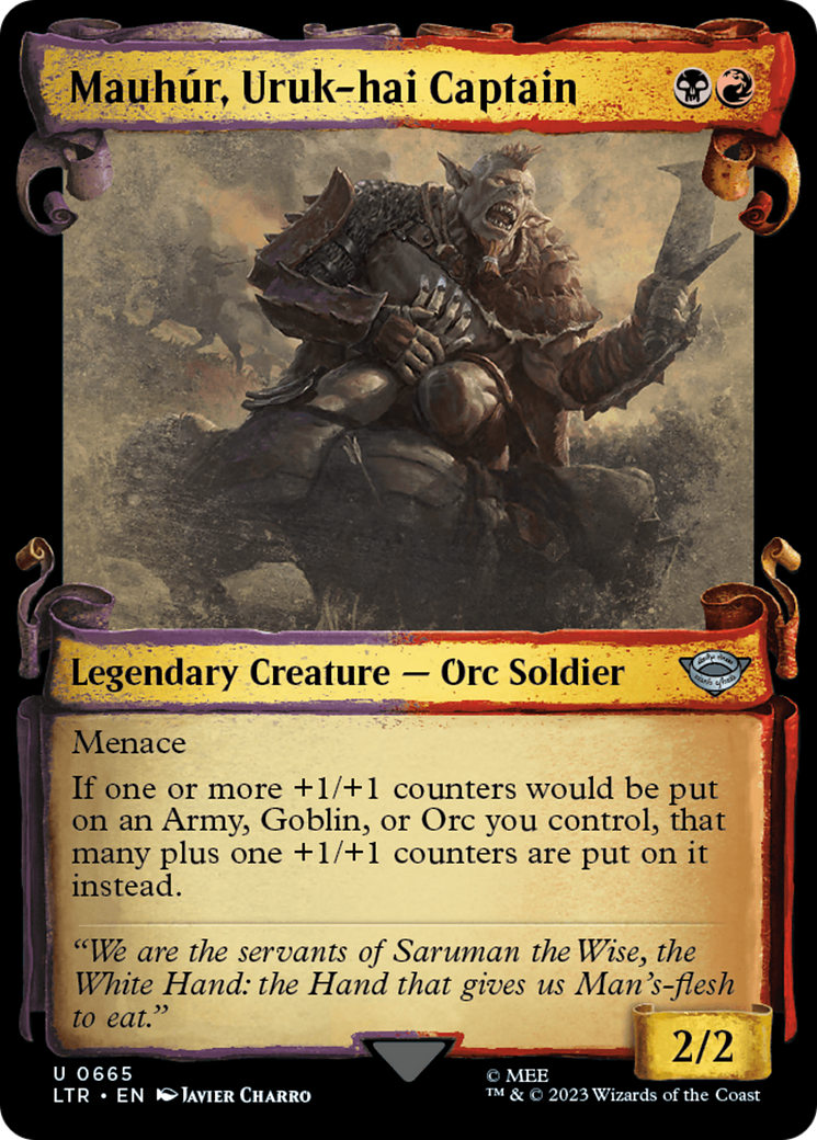 Mauhur, Uruk-hai Captain [The Lord of the Rings: Tales of Middle-Earth Showcase Scrolls] | Odin's Place