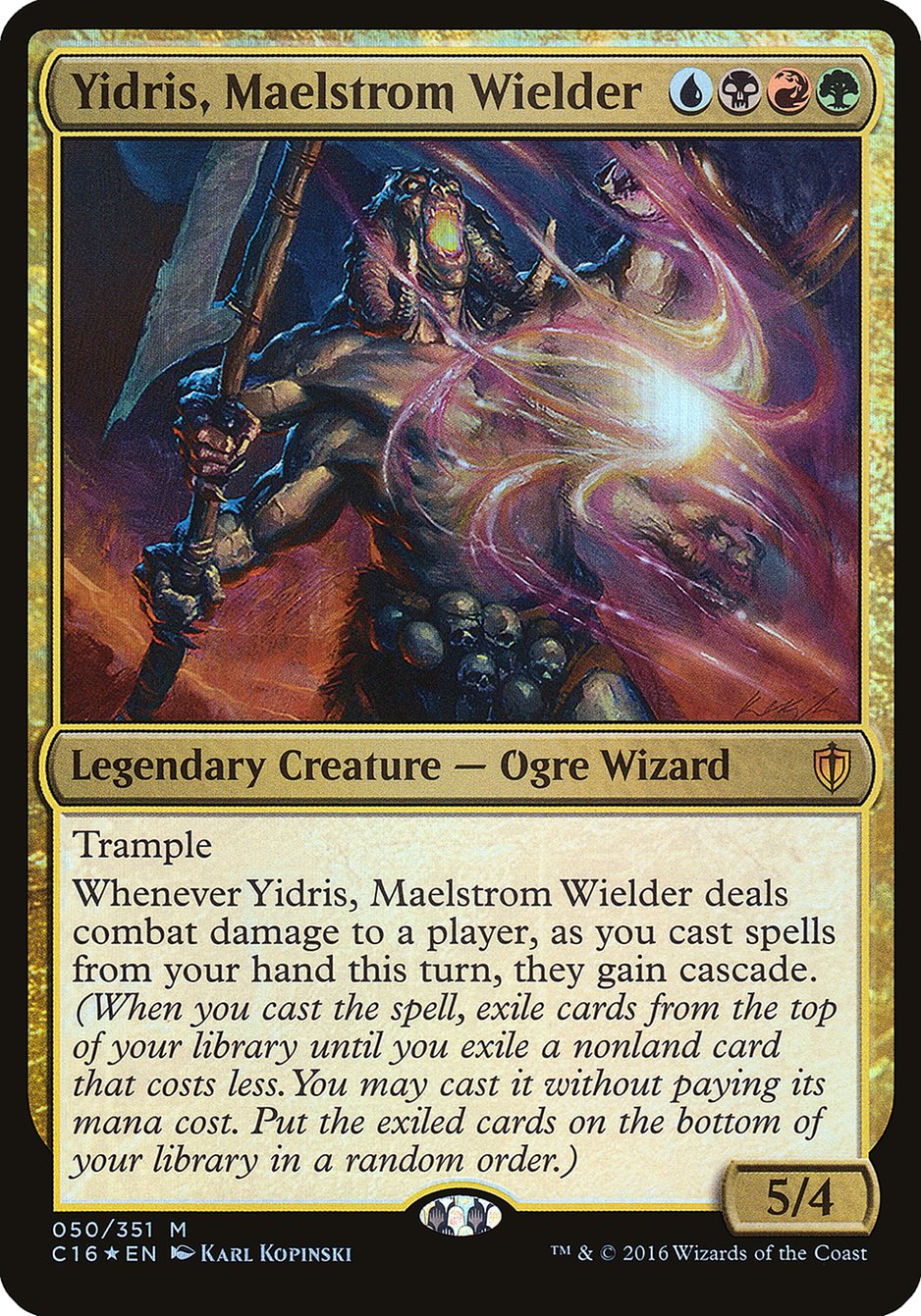Yidris, Maelstrom Wielder (50) (Oversized) [Commander 2016 Oversized] | Odin's Place