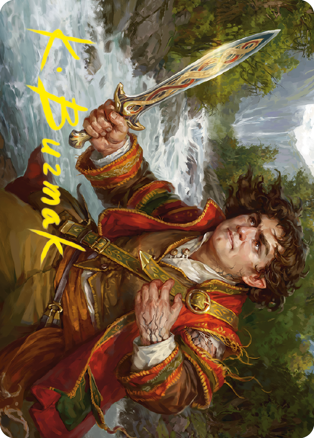 Frodo Baggins Art Card (16/81) (Gold-Stamped Signature) [The Lord of the Rings: Tales of Middle-earth Art Series] | Odin's Place