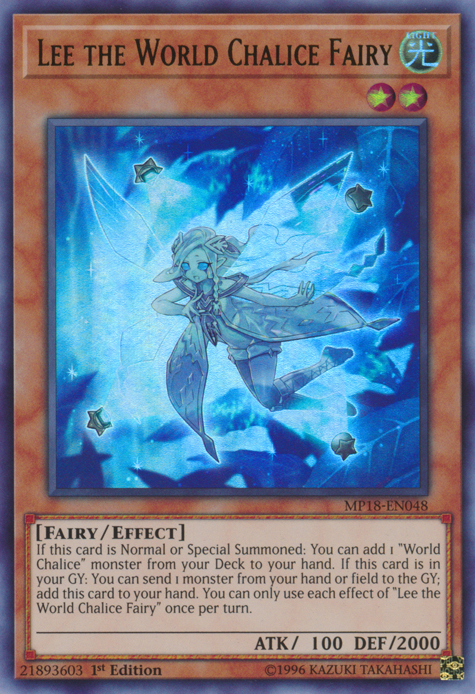 Lee the World Chalice Fairy [MP18-EN048] Ultra Rare | Odin's Place