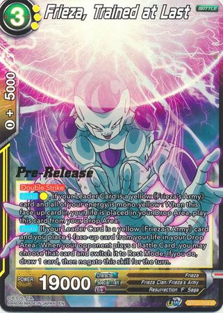 Frieza, Trained at Last (BT12-101) [Vicious Rejuvenation Prerelease Promos] | Odin's Place