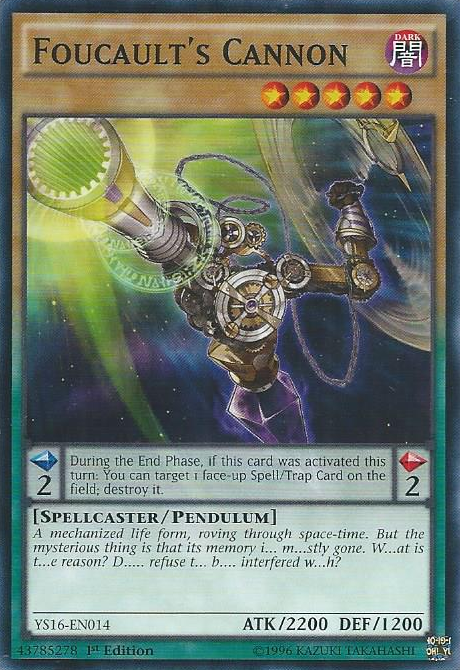 Foucault's Cannon [YS16-EN014] Common | Odin's Place