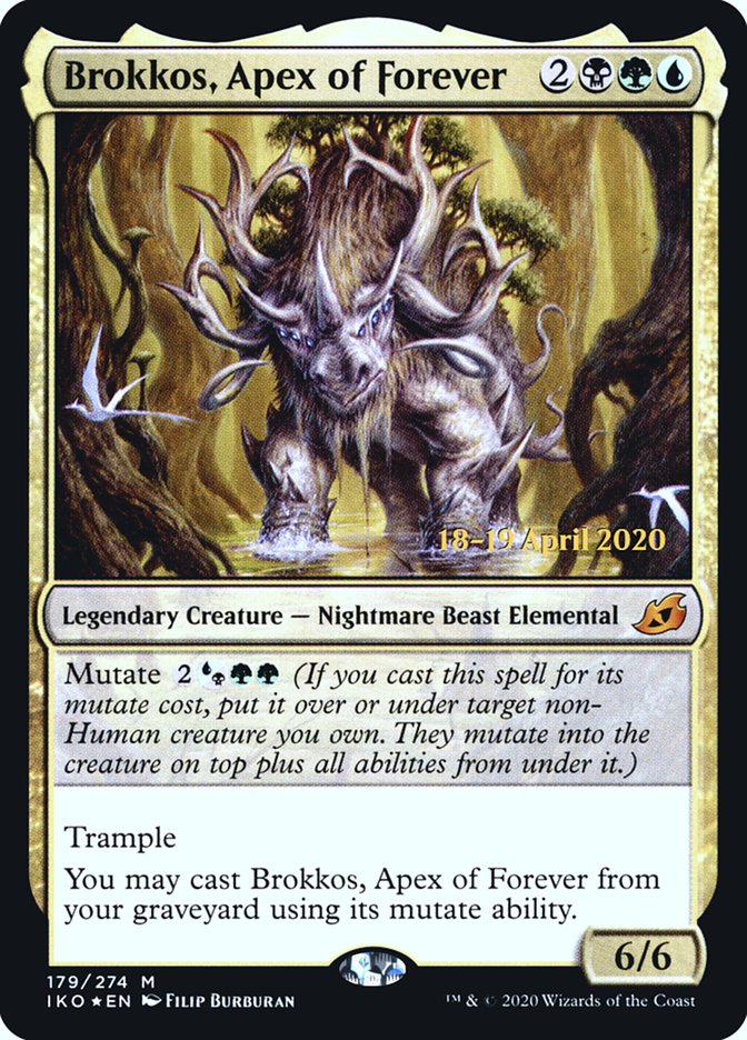 Brokkos, Apex of Forever [Ikoria: Lair of Behemoths Prerelease Promos] | Odin's Place