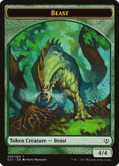 Beast (005) // Soldier Double-Sided Token [Archenemy: Nicol Bolas Tokens] | Odin's Place