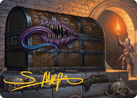 Mimic Art Card (Gold-Stamped Signature) [Dungeons & Dragons: Adventures in the Forgotten Realms Art Series] | Odin's Place