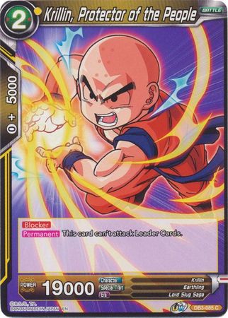 Krillin, Protector of the People (DB3-085) [Giant Force] | Odin's Place