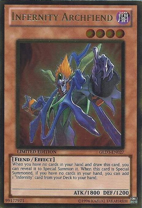 Infernity Archfiend [GLD3-EN027] Gold Rare | Odin's Place