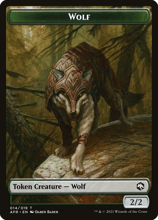 Wolf // Faerie Dragon Double-Sided Token [Dungeons & Dragons: Adventures in the Forgotten Realms Tokens] | Odin's Place