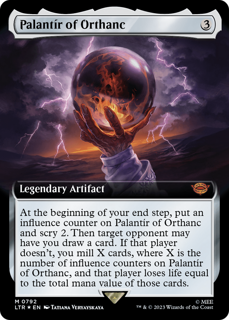 Palantir of Orthanc (Extended Art) (Surge Foil) [The Lord of the Rings: Tales of Middle-Earth] | Odin's Place