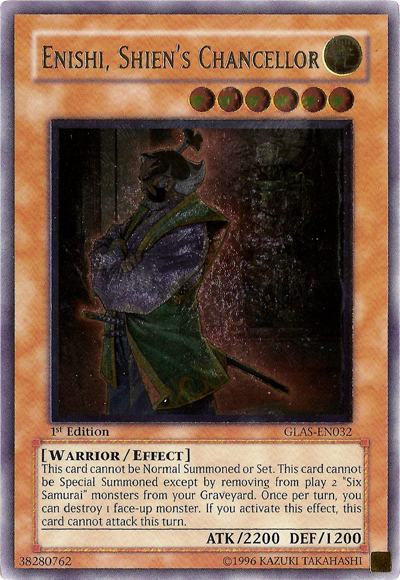 Enishi, Shien's Chancellor [GLAS-EN032] Ultimate Rare | Odin's Place