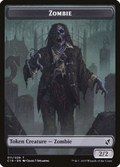 Zombie (010) // Zombie (011) Double-Sided Token [Commander 2019 Tokens] | Odin's Place