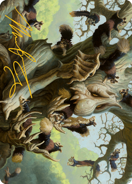 Scurry Oak Art Card (Gold-Stamped Signature) [Modern Horizons 2 Art Series] | Odin's Place
