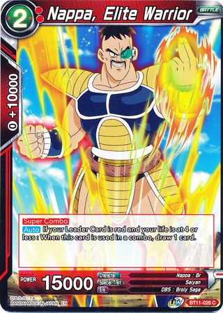 Nappa, Elite Warrior (BT11-026) [Vermilion Bloodline] | Odin's Place