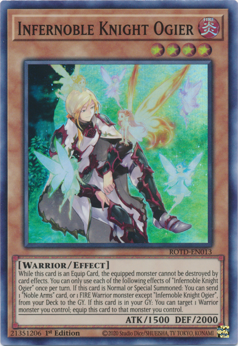 Infernoble Knight Ogier [ROTD-EN013] Super Rare | Odin's Place