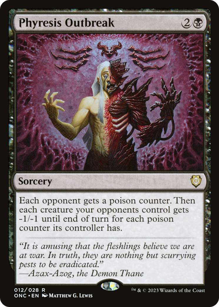 Phyresis Outbreak [Phyrexia: All Will Be One Commander] | Odin's Place
