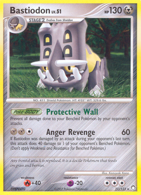 Bastiodon (21/123) [Diamond & Pearl: Mysterious Treasures] | Odin's Place