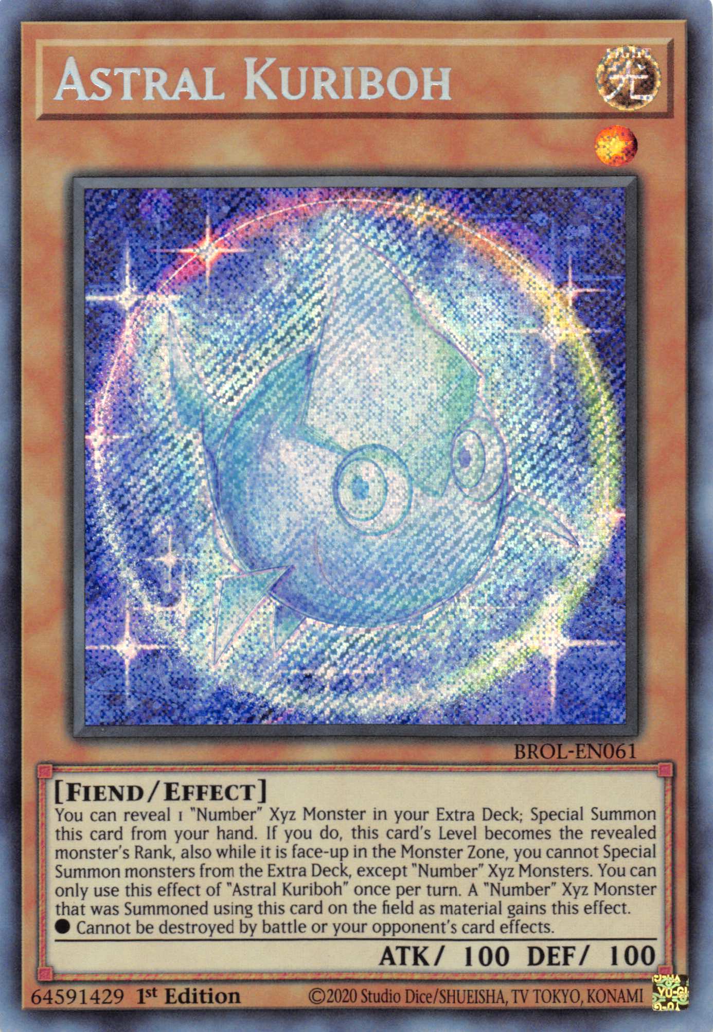 Astral Kuriboh [BROL-EN061] Secret Rare | Odin's Place