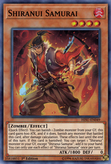 Shiranui Samurai [HISU-EN049] Super Rare | Odin's Place