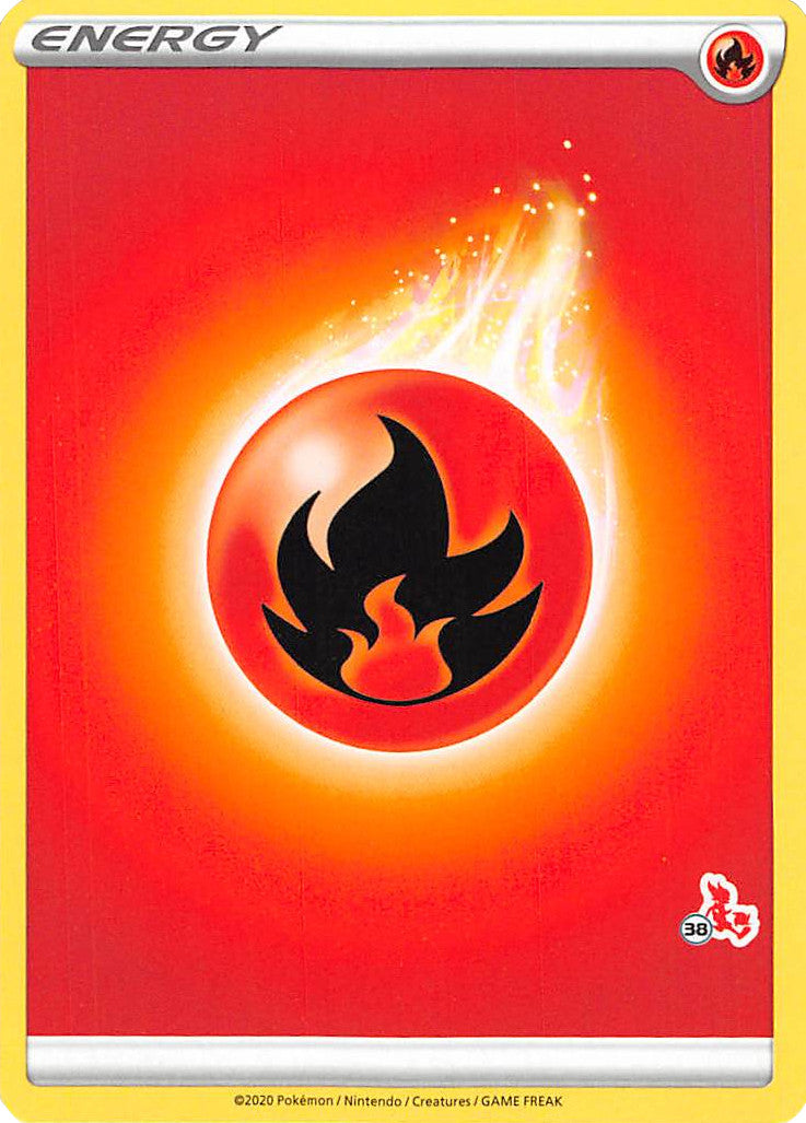 Fire Energy (Cinderace Stamp #38) [Battle Academy 2022] | Odin's Place