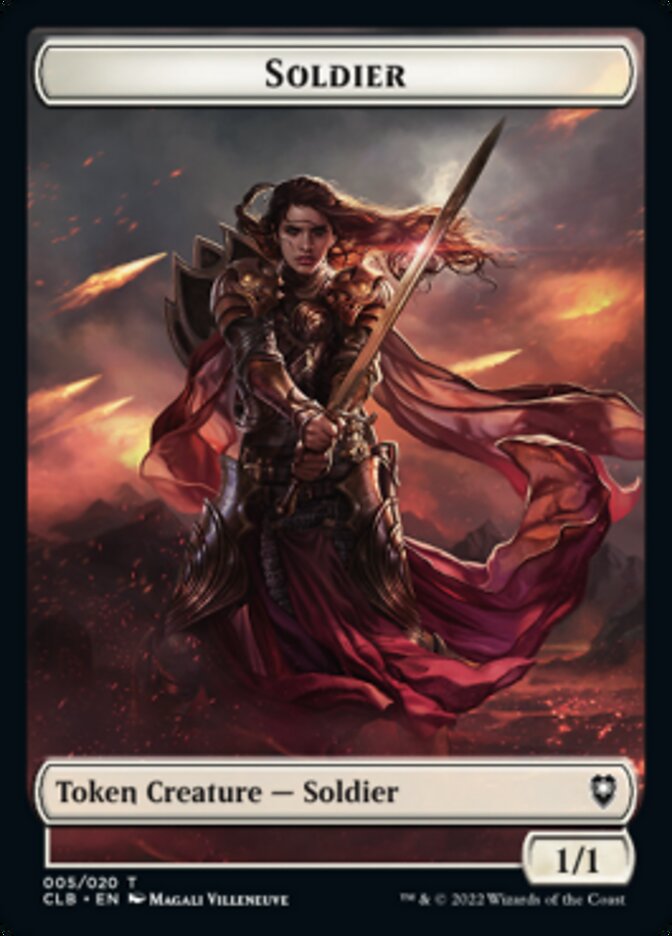 Treasure // Soldier Double-Sided Token [Commander Legends: Battle for Baldur's Gate Tokens] | Odin's Place