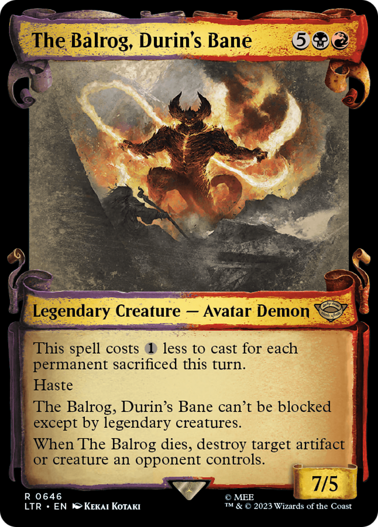 The Balrog, Durin's Bane [The Lord of the Rings: Tales of Middle-Earth Showcase Scrolls] | Odin's Place
