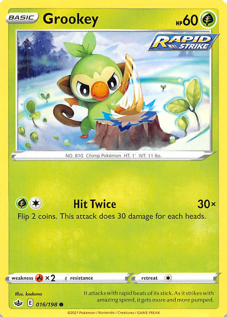 Grookey (016/198) [Sword & Shield: Chilling Reign] | Odin's Place