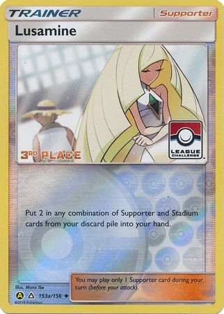 Lusamine (153a/156) (League Challenge Alt Art 3rd Place) [Sun & Moon: Ultra Prism] | Odin's Place