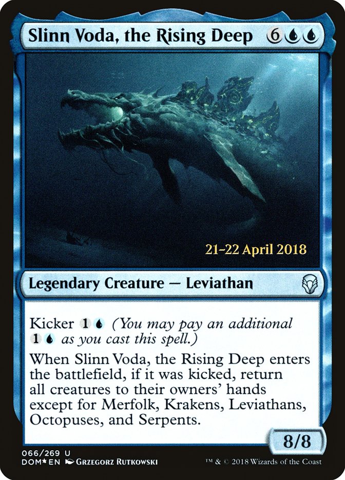 Slinn Voda, the Rising Deep (66) [Dominaria Prerelease Promos] | Odin's Place