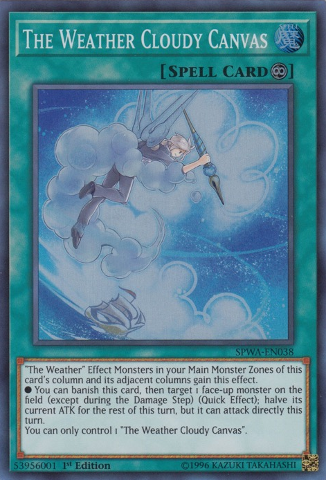 The Weather Cloudy Canvas [SPWA-EN038] Super Rare | Odin's Place
