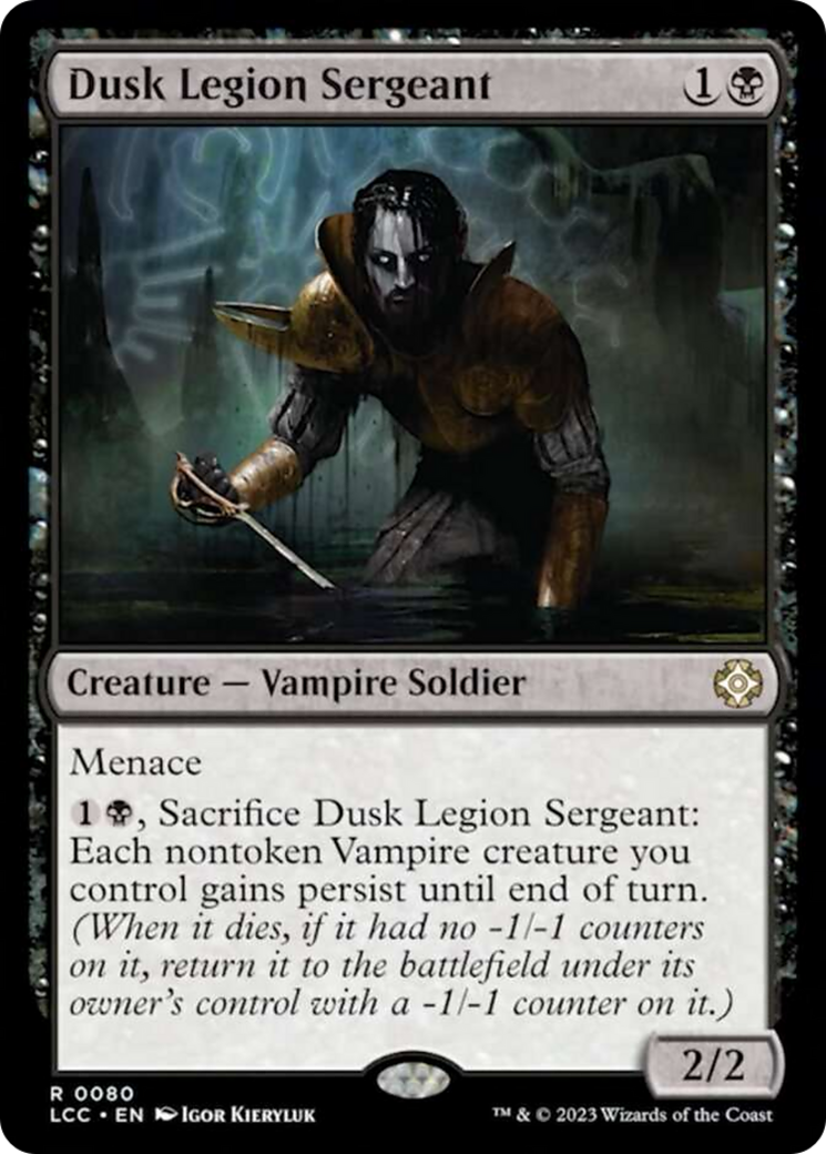 Dusk Legion Sergeant [The Lost Caverns of Ixalan Commander] | Odin's Place