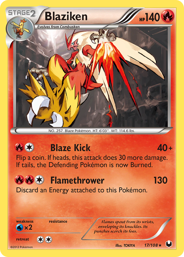 Blaziken (17/108) [Black & White: Dark Explorers] | Odin's Place