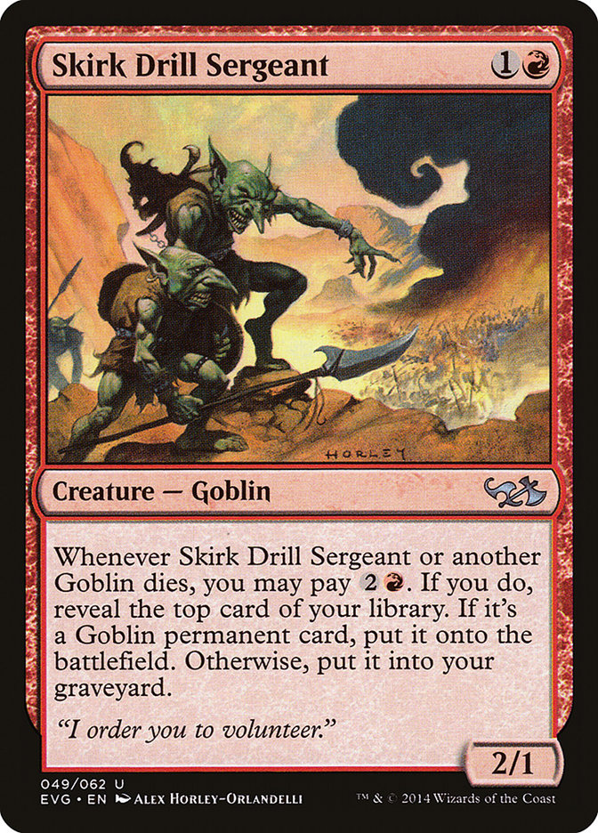 Skirk Drill Sergeant (49) (Elves vs. Goblins) [Duel Decks Anthology] | Odin's Place