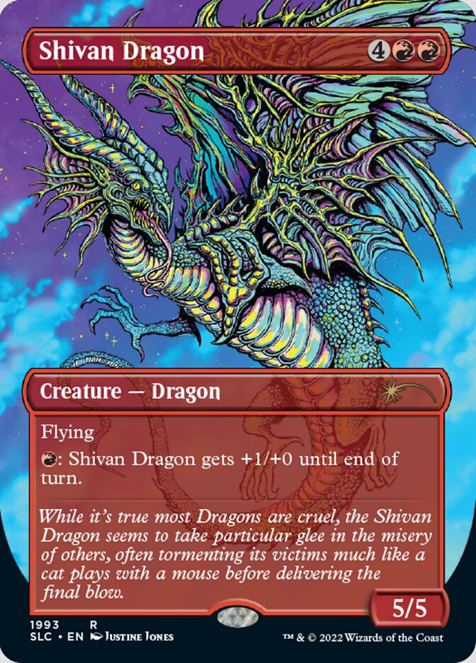 Shivan Dragon (Borderless) [Secret Lair 30th Anniversary Countdown Kit] | Odin's Place