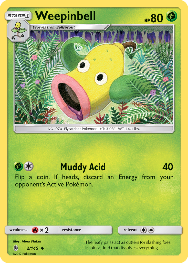Weepinbell (2/145) [Sun & Moon: Guardians Rising] | Odin's Place