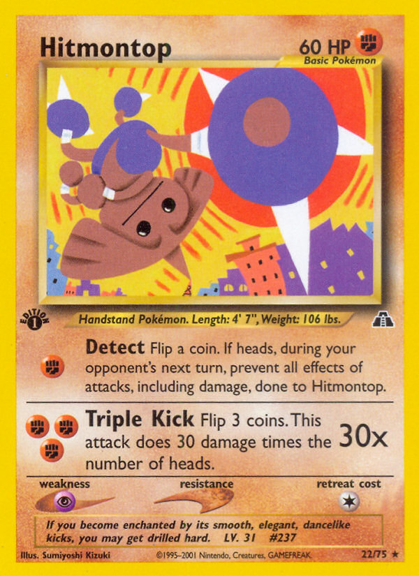 Hitmontop (22/75) [Neo Discovery 1st Edition] | Odin's Place
