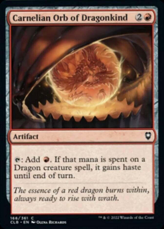 Carnelian Orb of Dragonkind [Commander Legends: Battle for Baldur's Gate] | Odin's Place