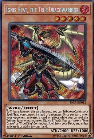 Ignis Heat, the True Dracowarrior [FIGA-EN053] Secret Rare | Odin's Place