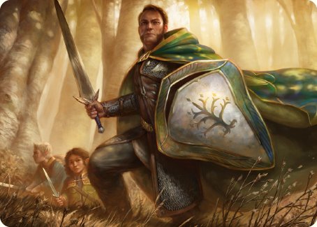 Boromir, Warden of the Tower Art Card [The Lord of the Rings: Tales of Middle-earth Art Series] | Odin's Place